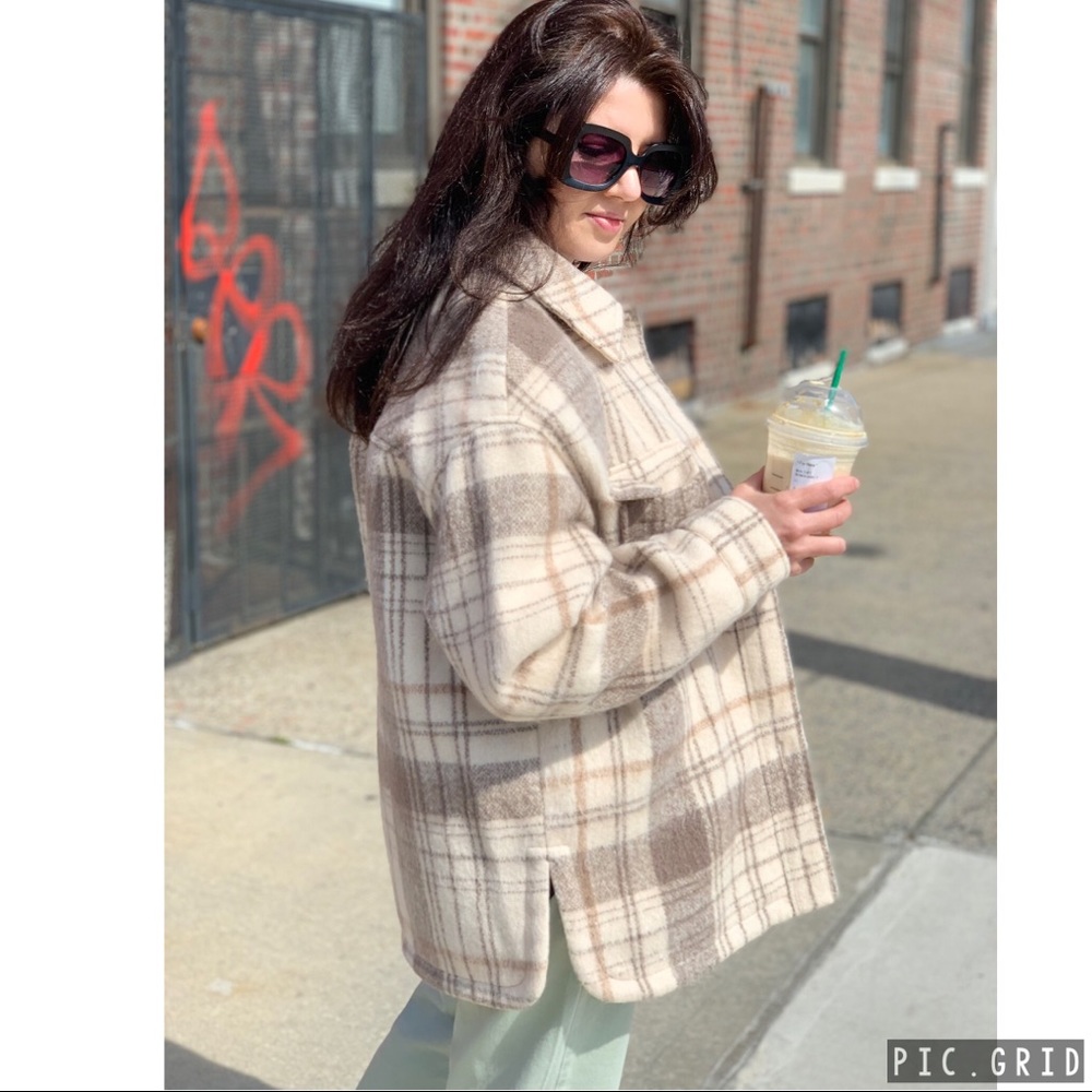 Zara plaid overshirt - Picture 3 of 16